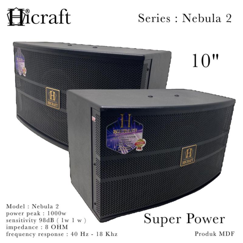 Speaker Karaoke Room Pasif 10 Inch HICRAFT Nebula 2 Sound Original