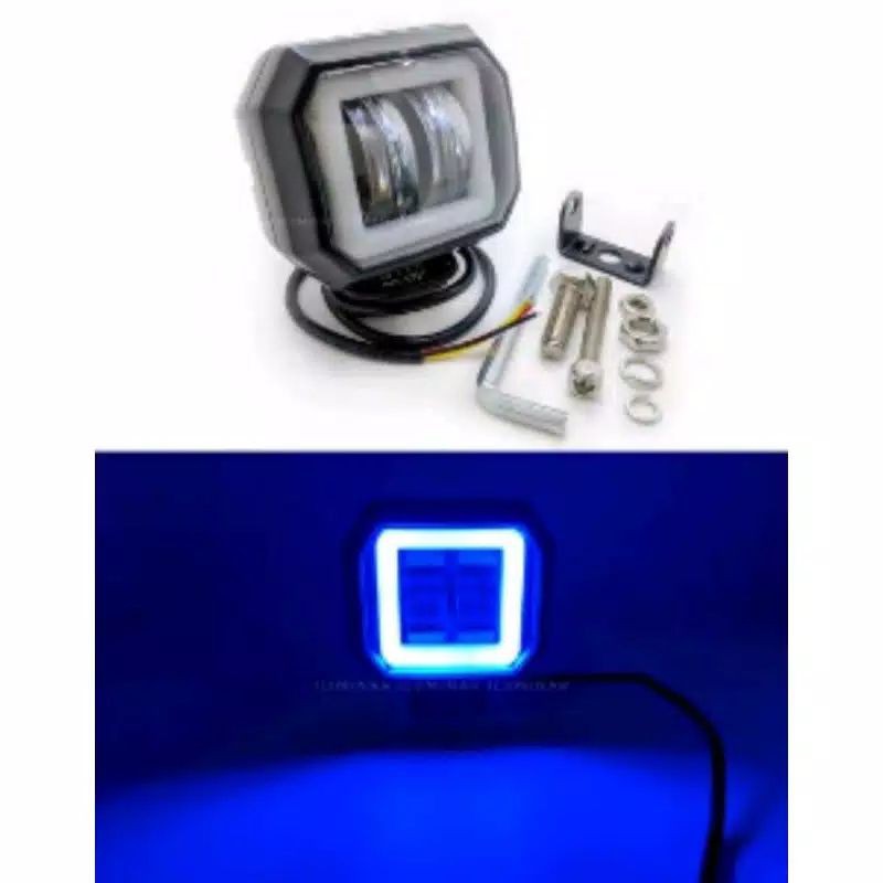 Lampu tembak sorot LED CWL 2 mata lensa 4D 20watt cree Kotak