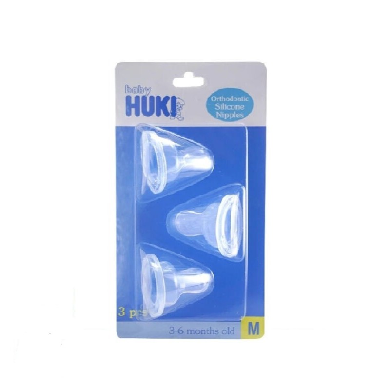 HUKI SILICONE NIPPLE M ISI 3 (GEPENG)