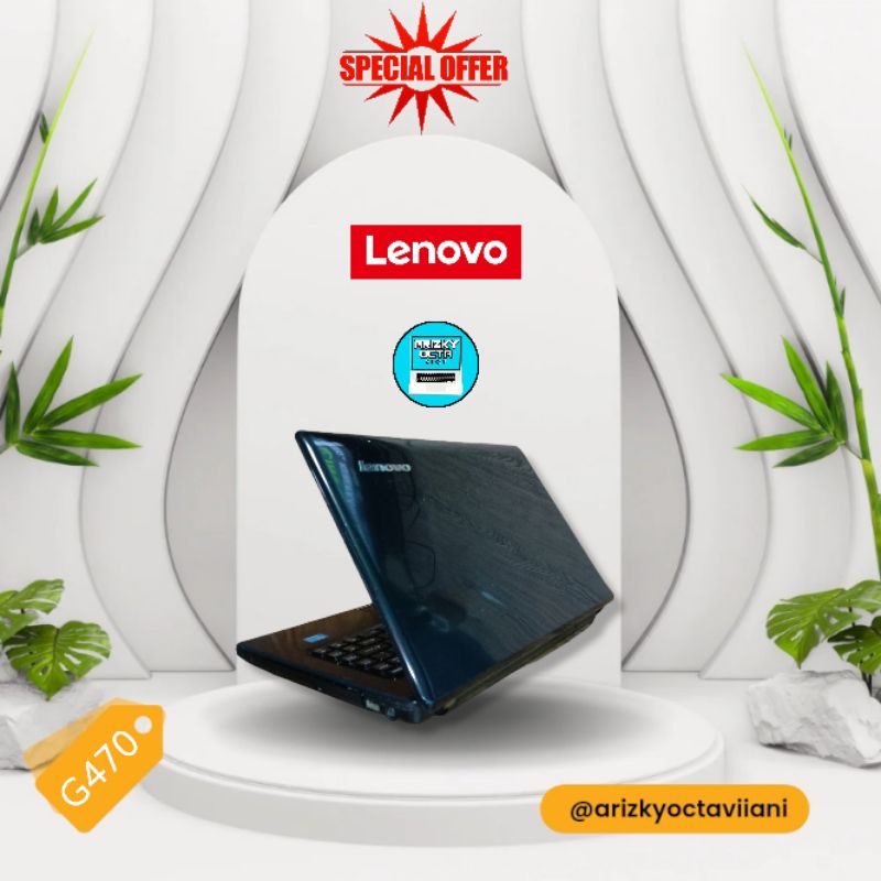 Lenovo G470 Intel Core i5-2 Ram 4GB Hdd 320GB VGA INTEL Webcam Dvd Wifi Bergaransi Bonus Tas