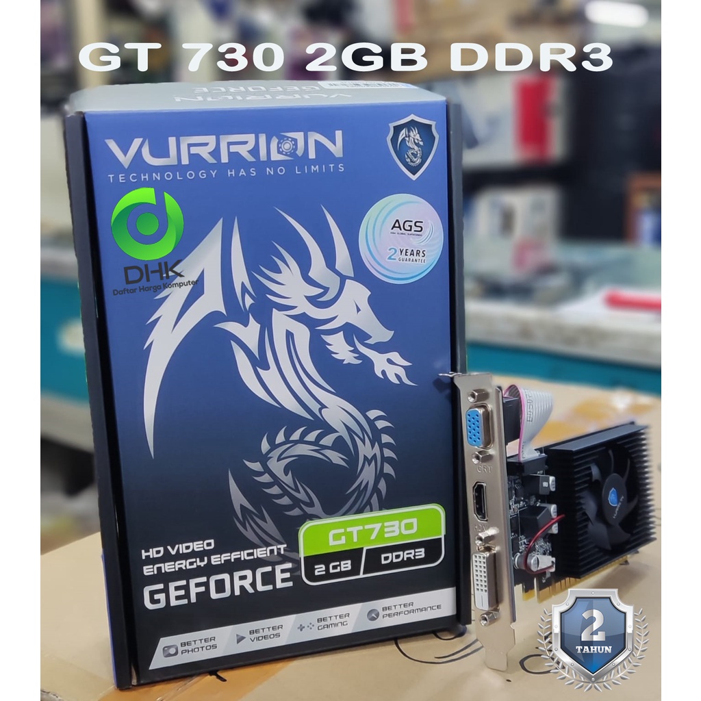 VGA VURRION NVIDIA GEFORCE GT730 2GB DDR3 128BIT GAMING