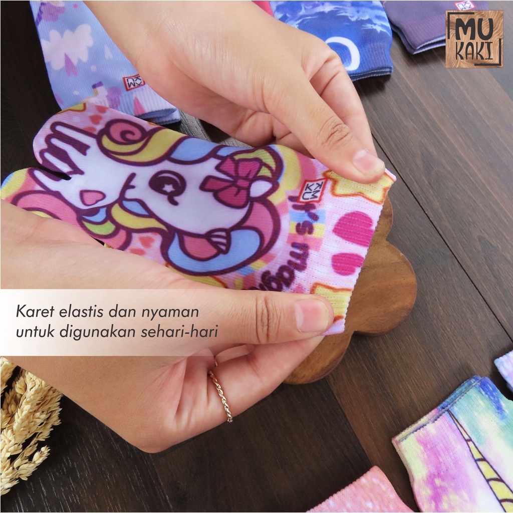 Kaos Kaki Jempol Anak Printing Karakter Murah Mukaki N