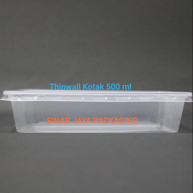 

Thinwalll kotak 500 ml ( 1 slop isi 12 pcs )