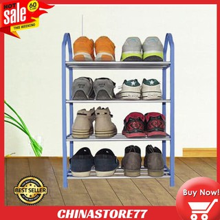 Rak Susun Sepatu Lemari Sepatu 4 Susun Lipat Portable Rak Susun Sepatu Lemari Sepatu 4 Susun Lipat Portable