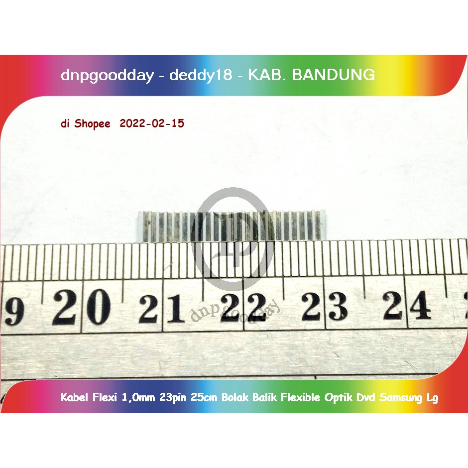 Kabel Flexi 1,0mm 23pin  25cm Bolak Balik Flexible Optik Dvd Samsung Lg