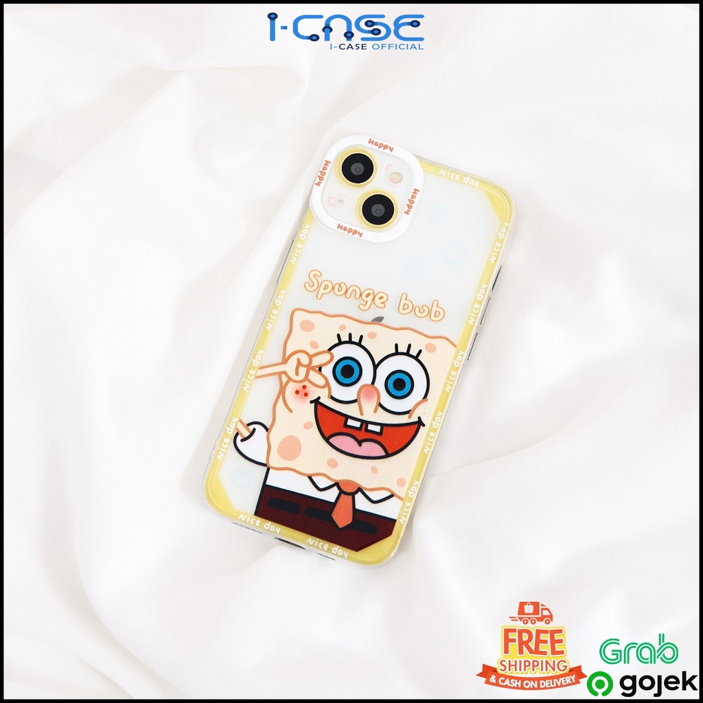 Soft Case Cartoon Spongebob &amp; Patrick Star Full Lens Cover  For iPhone 7 8 SE 7+ 8+ X XR XS 11 12 13 Mini Pro Max