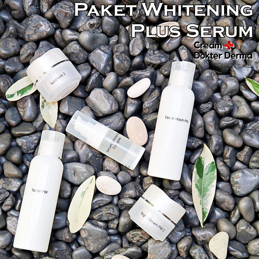 Paket Whitening Cream Dokter Derma plus Serum