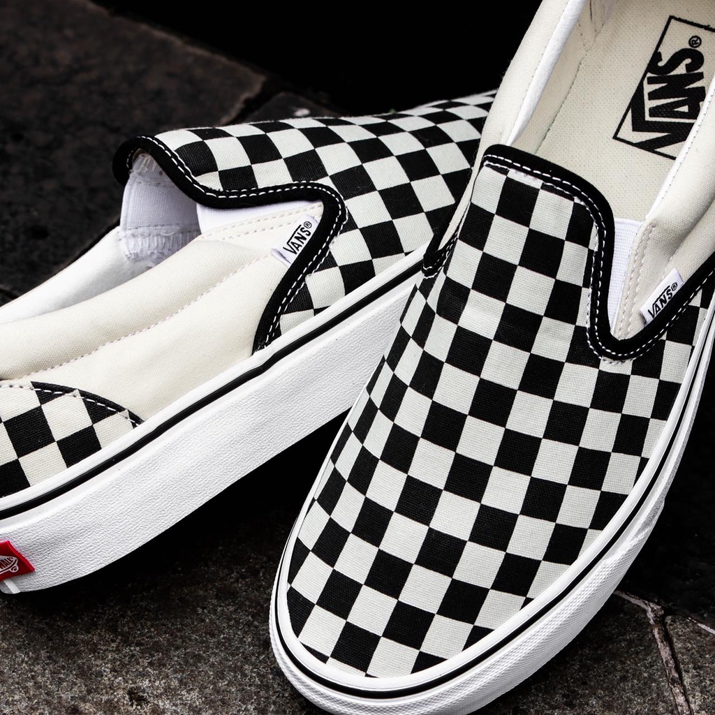 Vans Slip On Classic Checkerboard Black White BNIBWT