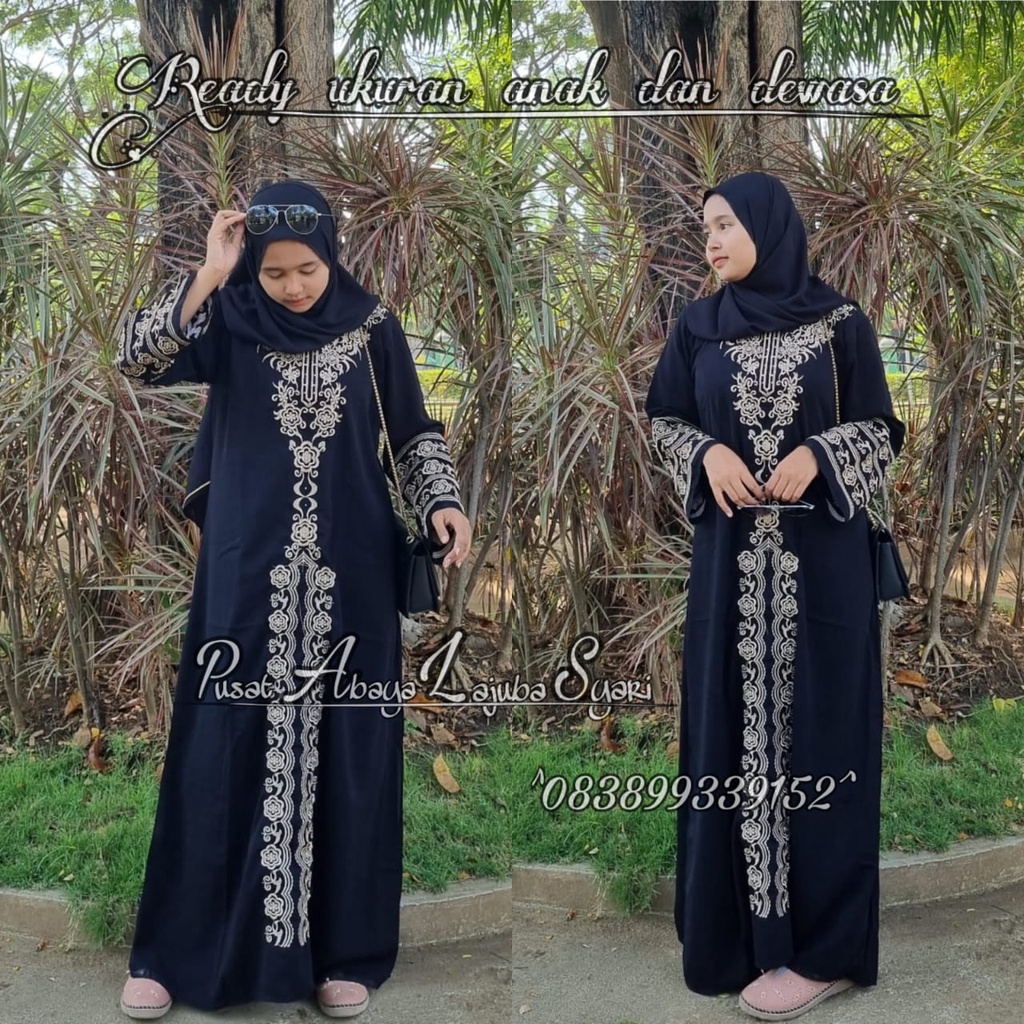 murah gamis turkey-jubah turkey- busana muslim - abaya remaja terbaru-abaya arab kekinian-abaya turki terbaru-motif BORDIR HAWA-dres hitam terbaru best seller(BR21)