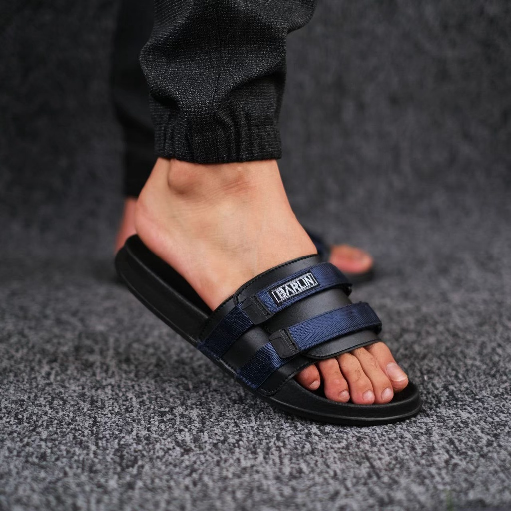 COD SANDAL SLIDE PRIA DEWASA SANTAI PRIA MINING BARLIN 1413 KANVAS PREMIUM ASLI ORIGINAL CASUAL 100% PRIA KERJA KANTOR NYAMAN || SANDAL SLOP PRIA INDIAN TERBARU LEBARAN 2022