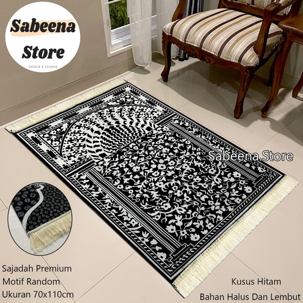 Sajadah Turki Original Super Ultra premium/ Motif Kiswah / Ukuran 70 cm x 110 cm