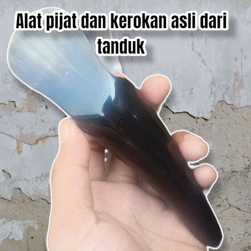 ALAT PIJAT DAN KEROKAN BADAN BAHAN TANDUK KERBAU