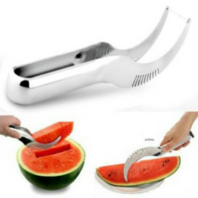 WATER MELON SLICER ALAT POTONG SEMANGKA BUAH FRUIT CUTTER PISAU KNIFE