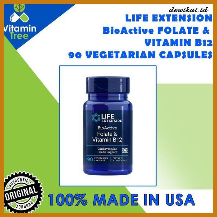 Jual Bnimativ- Life Extension Bioactive Folate Vit B12 90 Caps ...