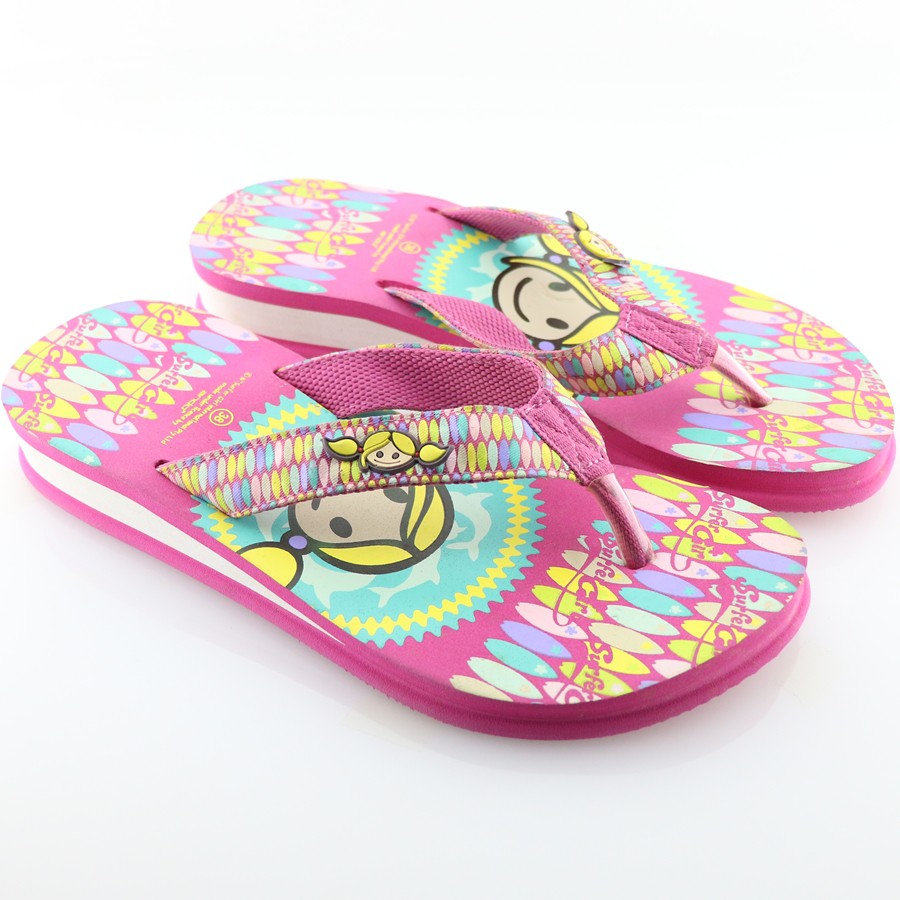 Surfer Girl SG 472 Fusia - Sandal Semi Wedges Wanita