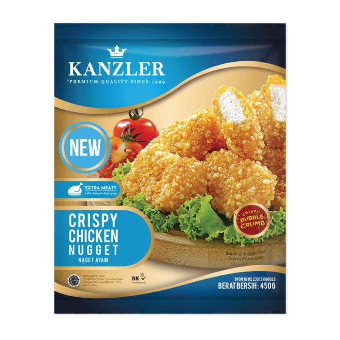 

KANZLER CRISPY CHICKEN NUGGET / NUGGET AYAM / NAGET AYAM KRISPI 450 GR BOGOR