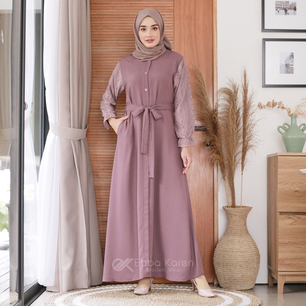 GAMIS TERBARU 2022 | BAJU GAMIS BROKAT | GAMIS ELBINA | EBBA KAREN