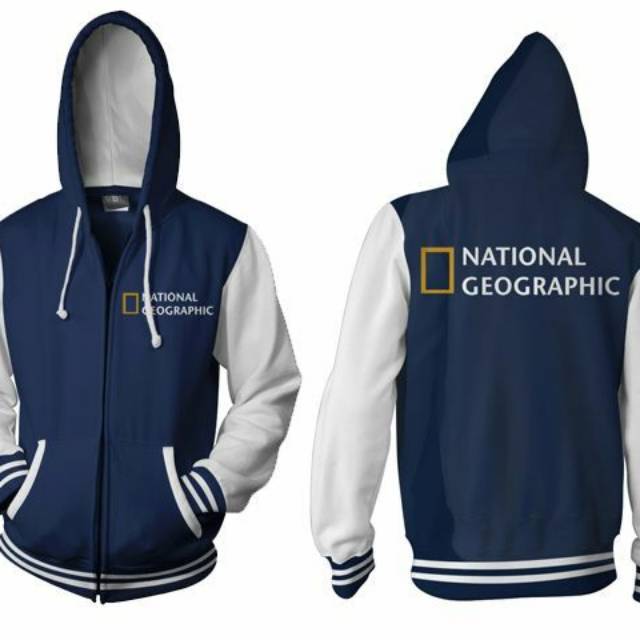 New jacket National Gelgraphic Varsity Jumbo/ jaket baru fleece tebal S sampai 5xl