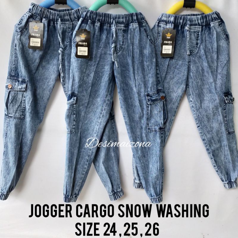 CARGO ANAK//JEANS SNOW//SIZE 24,25,26//Usia 8-13 tahun,TERGANTUNG POSTUR ANAK