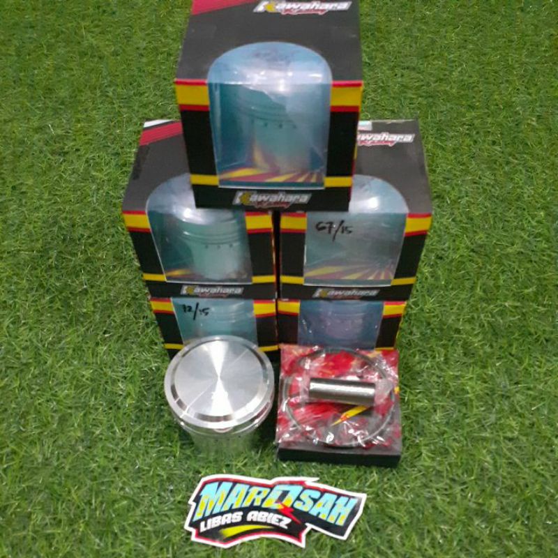 Piston kawahara 66 67 68 69 70 71 72 pin 15 set ring piston  marqsah racing shop-Kawahara racing