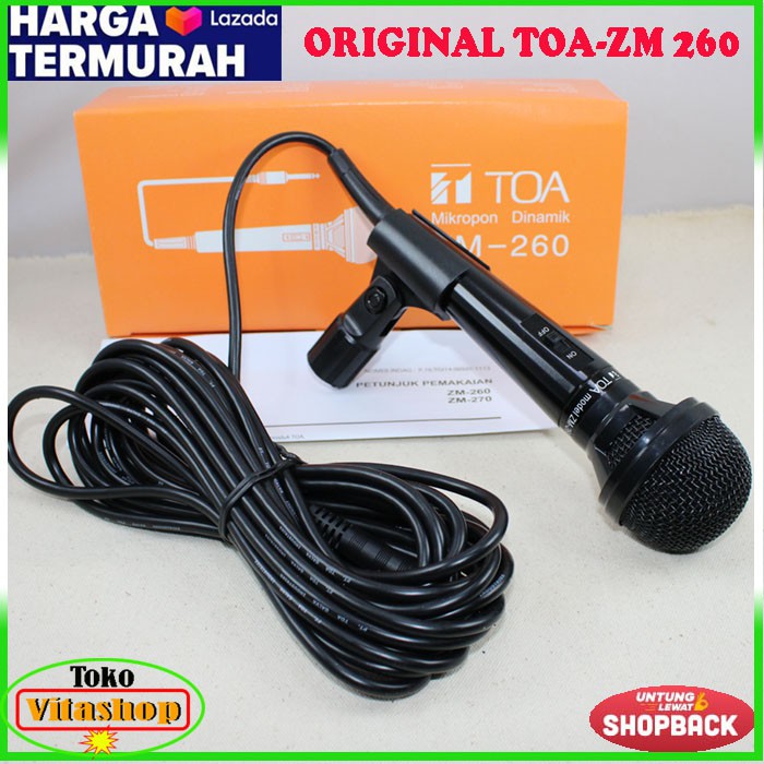 MICROPHONE TOA ZM-260 / TOA MIKROPONE 100% ORIGINAL MIK MIC MIKROFON