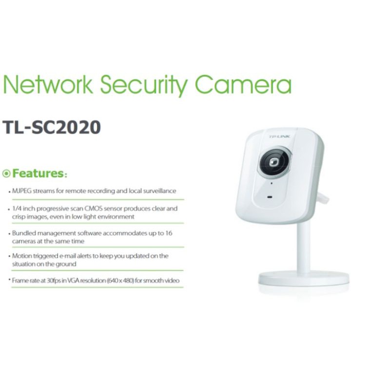 WEBCAM TPLINK WIRELESS N NETWORK CAMERA SC2020