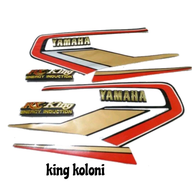 stiker striping Lis body rx king kobra 92 bibir merah