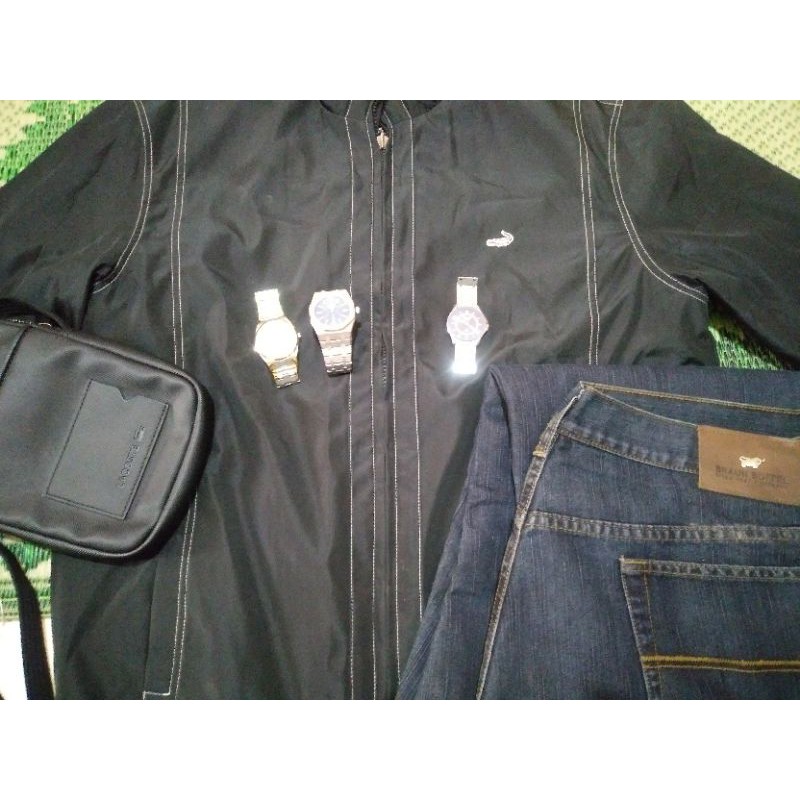 Paket Celana Jeans Braun Buffel dan Jaket Crocodile