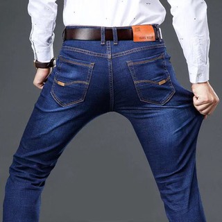  Celana  Panjang Jeans Longgar Lurus Elastis Untuk Pria  2021  