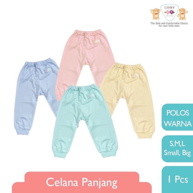 LIBBY CELANA PANJANG Bayi Anak Polos (3pcs/1pack) / Celana Tidur Anak / Celana Panjang Harian Anak UNISEX