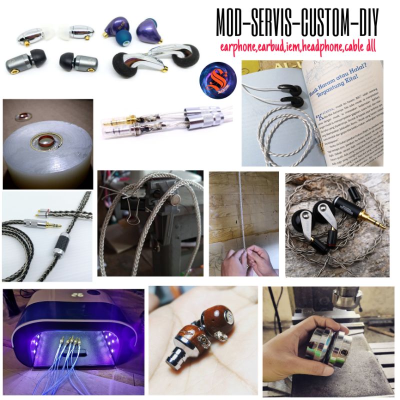 CUSTOM CABLE DIY SERVIS RECABLE EARBUD RECABLE VIDO KGIS EDIFIER H185W DLL BUILD CABLE DAN CUSTOM KO