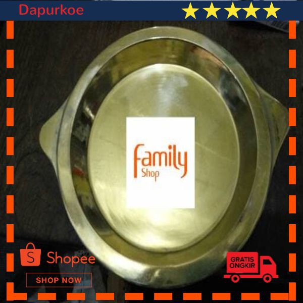 Murah CETAKAN LOYANG MARTABAK MANIS BANGKA TERANG BULAN 20CM KUNINGAN ASLI Keren