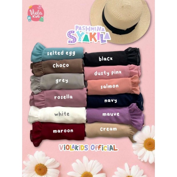 Violakids Pashmina anak ceruty shakila