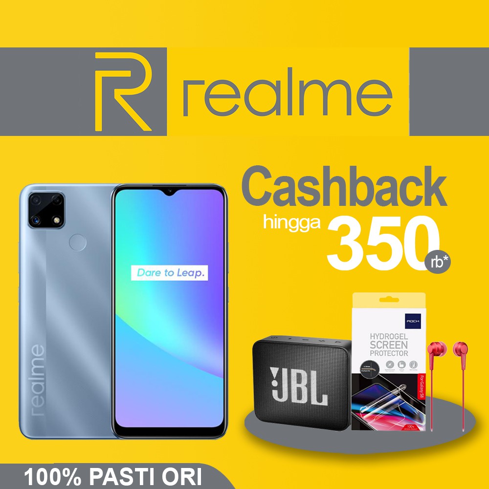 Realme C25 4/64GB C 25 4GB 128GB Not C21 Garansi Resmi 64 GB 128 GB