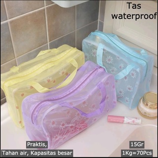 Image of Tas kosmetik waterproof transparan