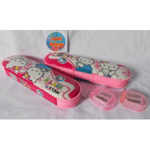 

Tempat Pensil Magnet 2 sisi + Rautan Pensil - Hello Kitty