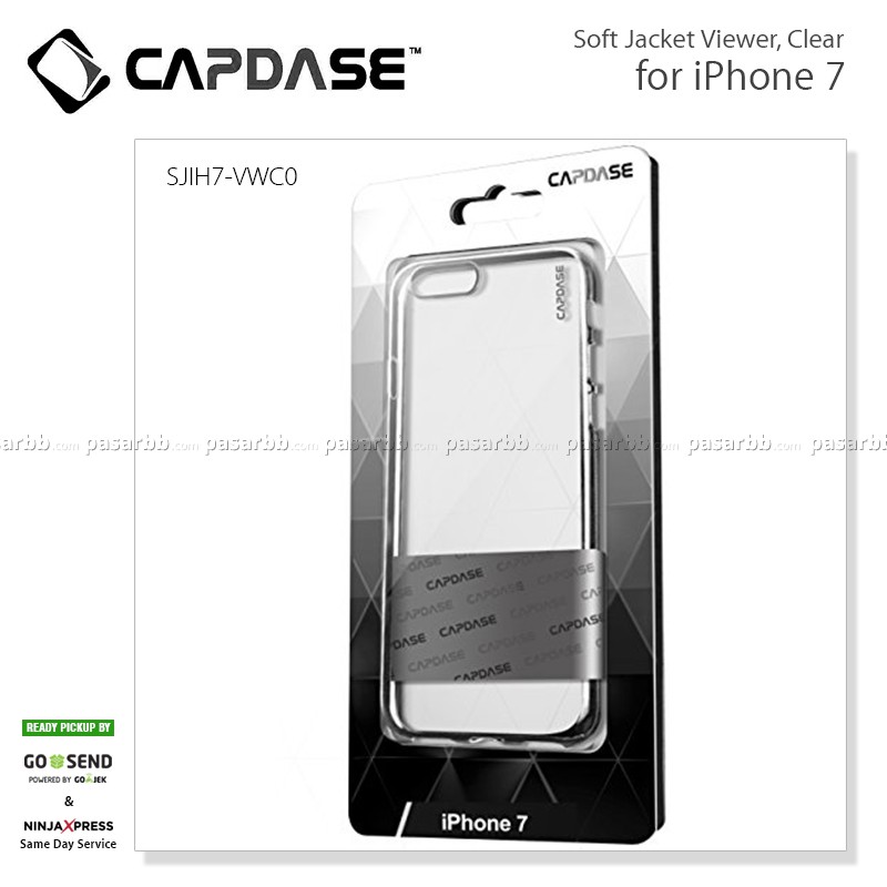 Capdase Original Soft Jacket Viewer Clear Cover Casing for iPhone 7 / 7 Plus