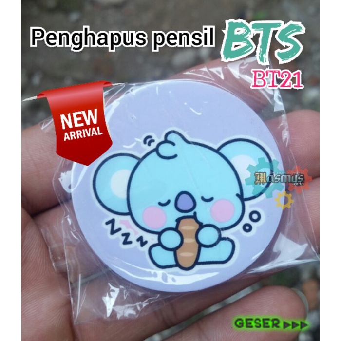 

Penghapus Pensil BTS BT21 Eraser Murah Penghapus Unik Lucu Fancy Setip Karakter