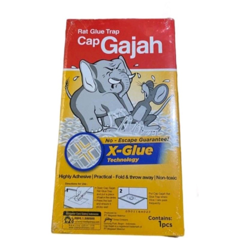 Lem Tikus Papan Cap Gajah 70 gram Perangkap Tikus D jamin Lengket Original