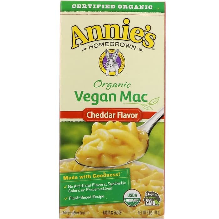

Annie's Homegrown Organic Vegan Mac Cheddar Flavor 170 g / Macaroni