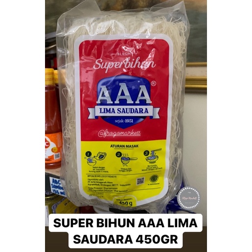 Super Bihun AAA Lima Saudara Bihun 3A Besar 450gr