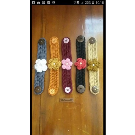 konektor rajut bunga