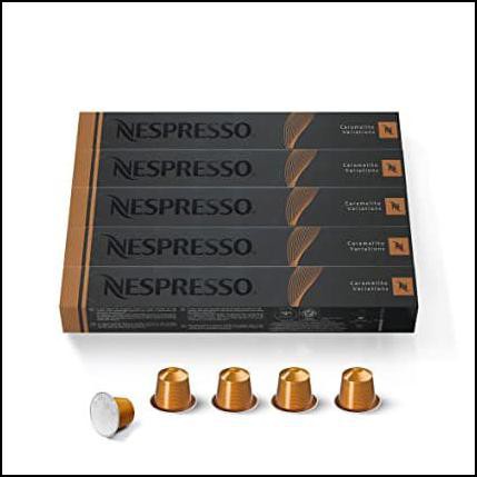 

Nespresso Caramelito Coffee Capsule, Kapsul Kopi - 10 Capsules