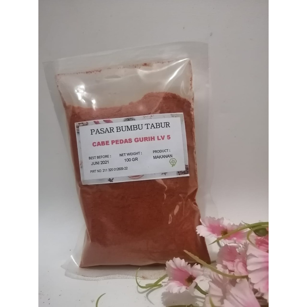 

CABE PEDAS GURIH (LEVEL 5) 100 GR BUBUK TABUR