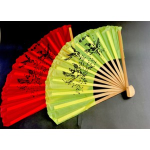 KIPAS KAYU CINA ORIENTAL BUNGA UNTUK SHOW DANCE SOUVENIR FAN