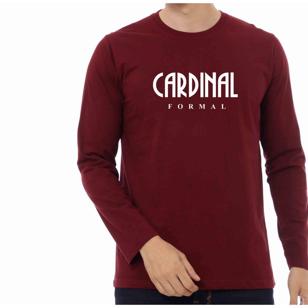 BAJU KAOS LENGAN PANJANG CARDINAL FORMAL BAJU TERBARU BAJU TERLARIS BAJU CEWEK BAJU COWOK BAJU MURAH
