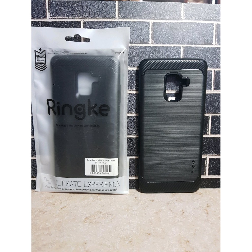 BEST  Ringke onyx case for samsung galaxy A8 plus 2018 black  BEST