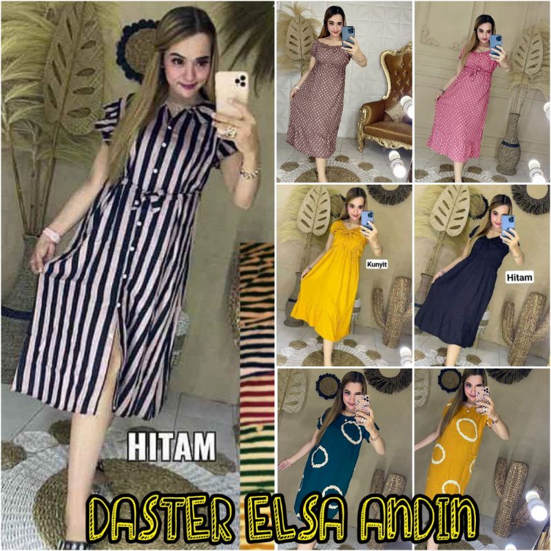 Daster Elsa Serut / Daster Elsa Ikatan Cinta / Daster Elsa Polos Dan Motif/Daster andin/Daster Chibo