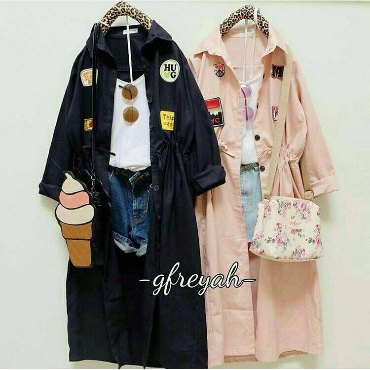 Jaket parka wanita murah : Long Parka believe