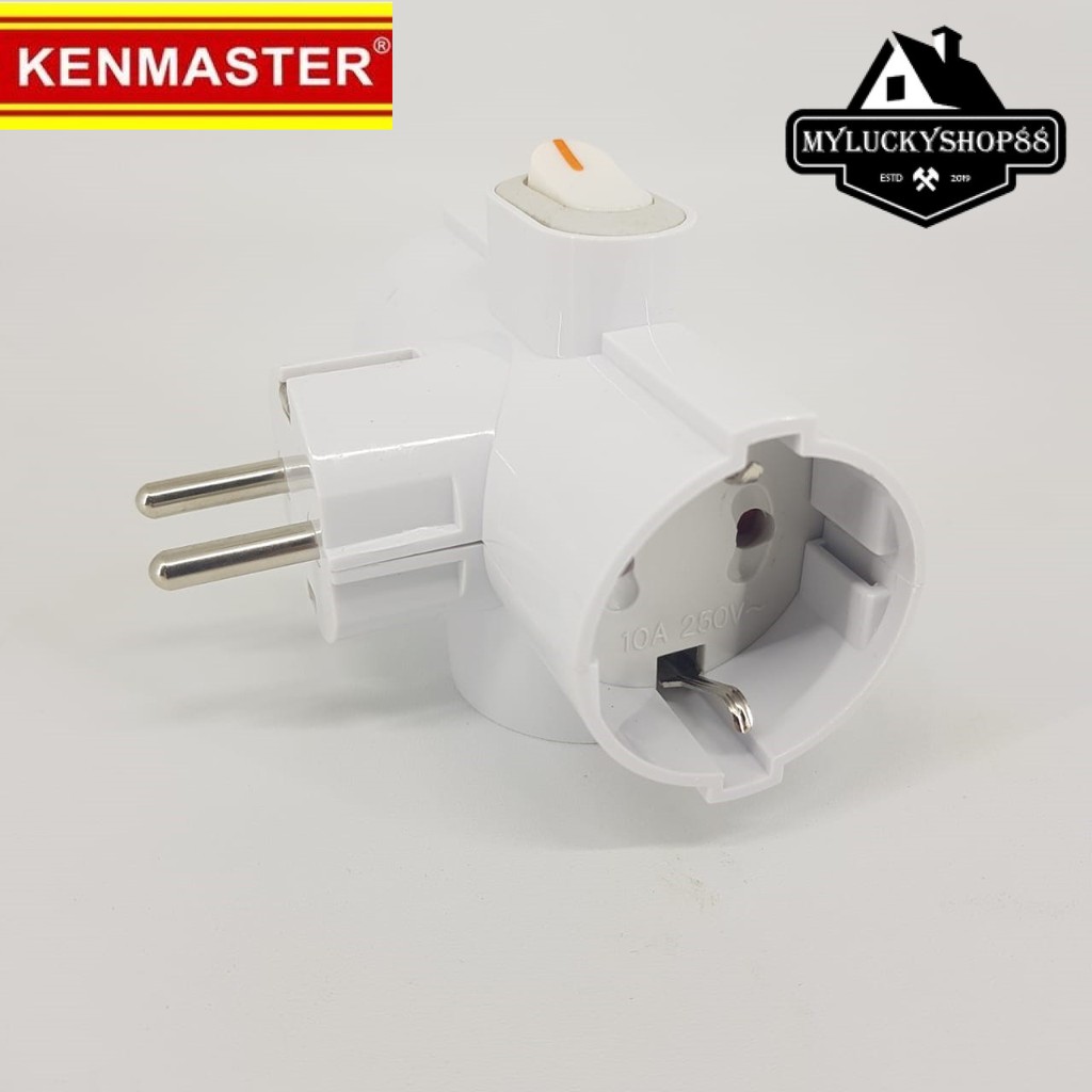 Kenmaster Steker Plug Adaptor XX-L006 SNI (BLS) Stop Kontak Kepala 3